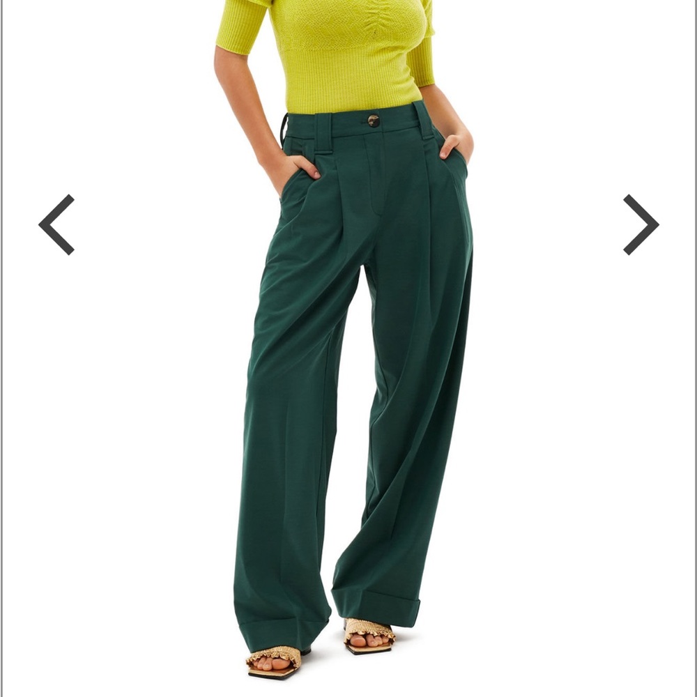 Ganni Drapey Melange Pants